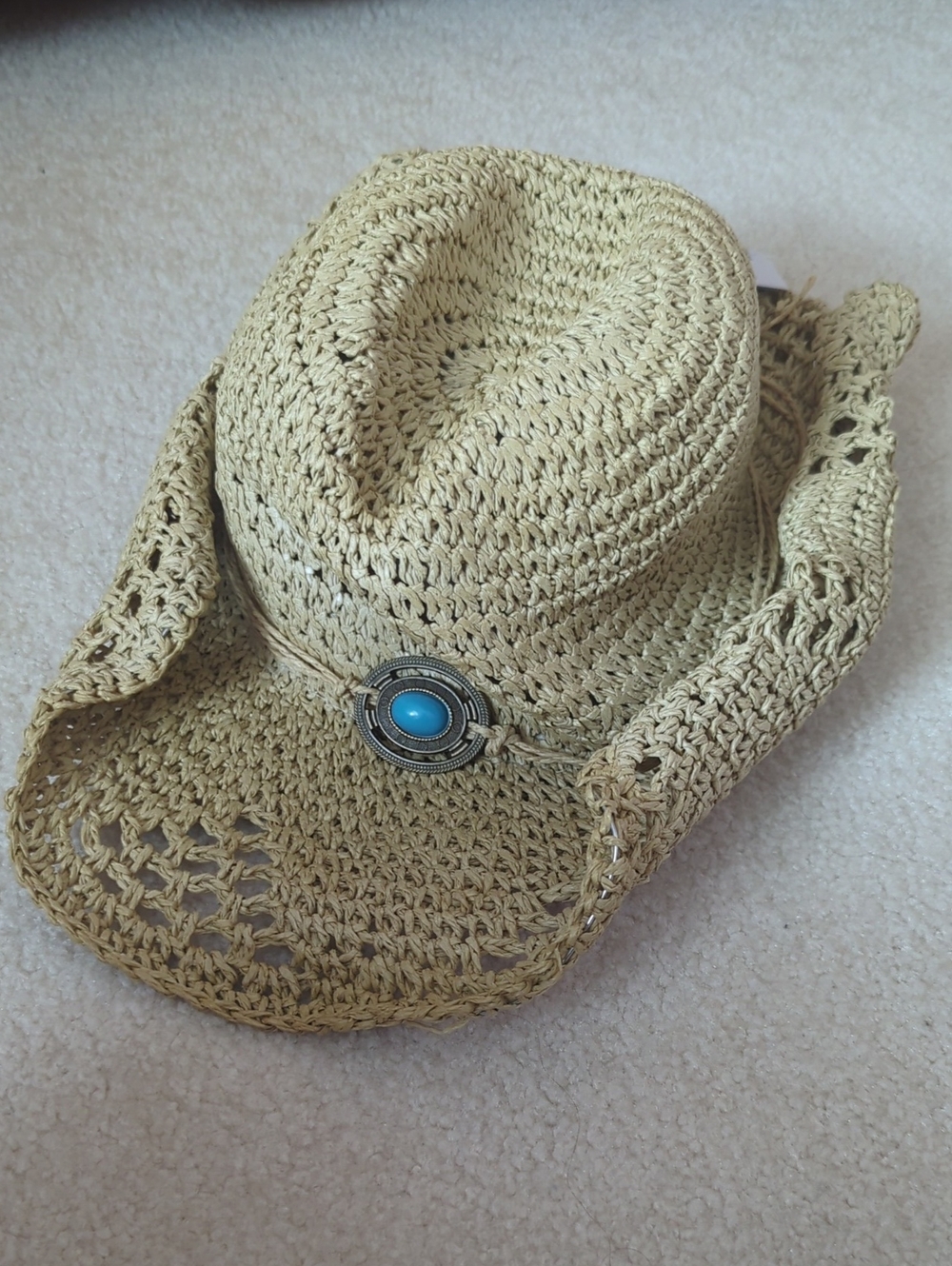 Cowboy Hat with Turquoise Accent